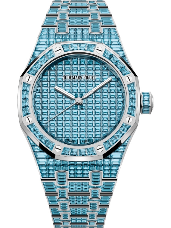 Audemars Piguet 15554BC.TO.1274BC.01 : Royal Oak Self-Winding 37 Blue Topaz / 50th Anniversary