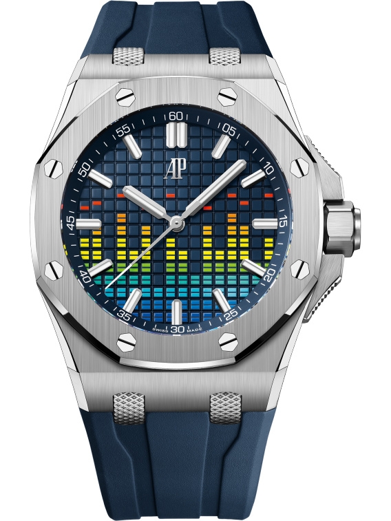 Audemars Piguet 15600TI.OO.A343CA.01 : Royal Oak Offshore Selfwinding Music Edition Titanium / Blue