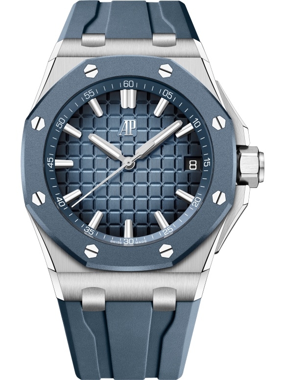 Audemars Piguet 15605SK.OO.A350CA.01 : Royal Oak Offshore Selfwinding Titanium - Rubber / Blue