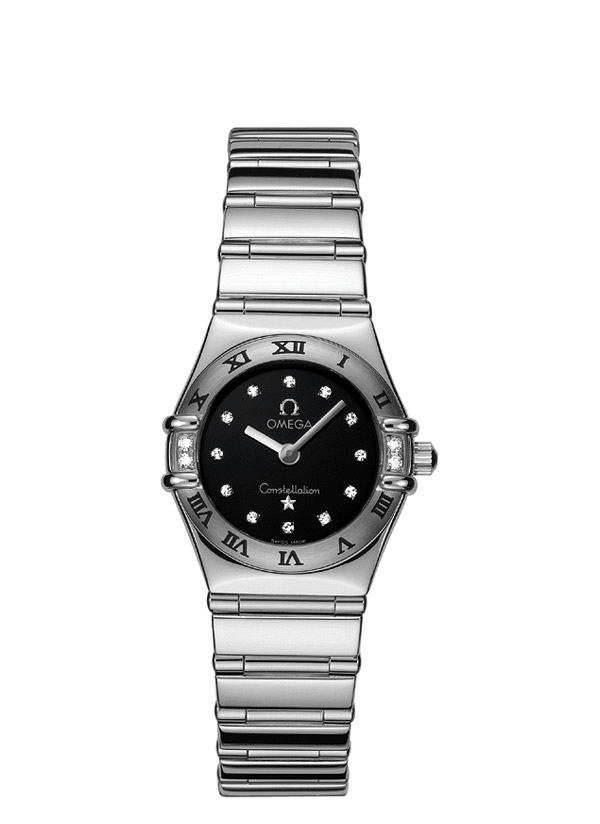 Omega 1566.56.00 : Constellation Quartz 22.5 My Choice Stainless Steel / Diamond / Black