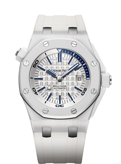 Audemars Piguet 15707CB.OO.A010CA.01 : Royal Oak Offshore Diver White Ceramic
