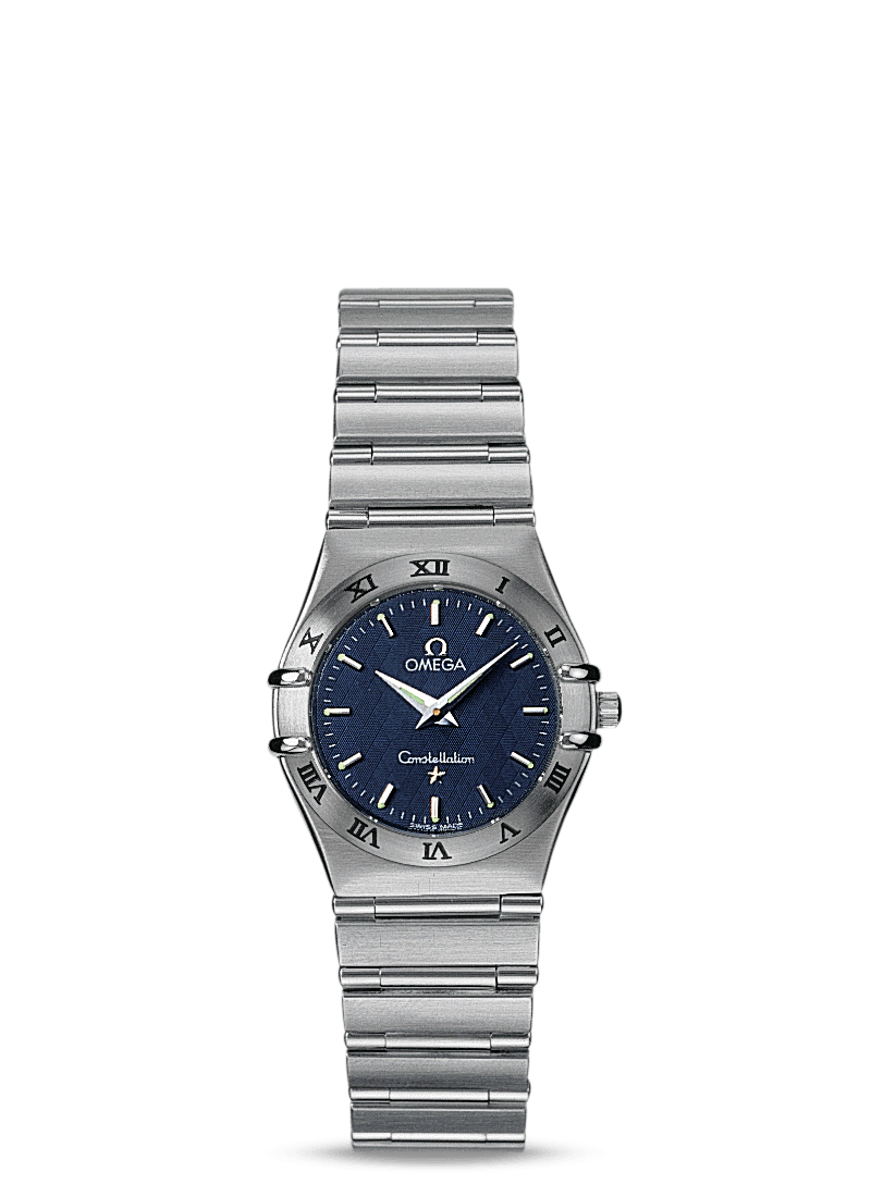 Omega 1572.40.00 : Constellation Quartz 25.5 '95 Stainless Steel / Blue
