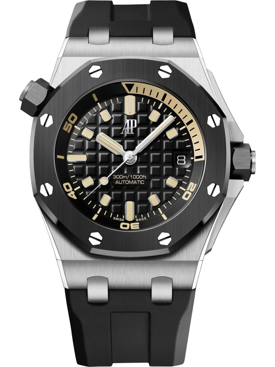 Audemars Piguet 15720CN.OO.A002CA.01 : Royal Oak Offshore Diver White Gold / Black