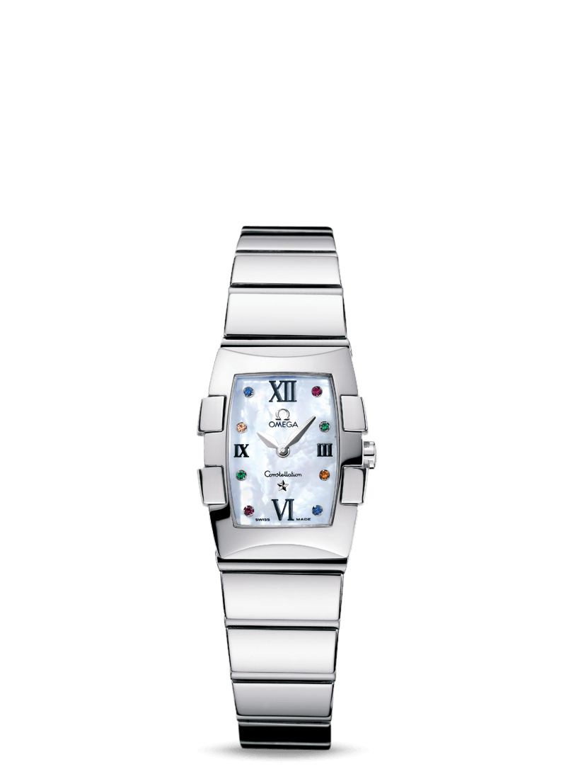 Omega 1584.79.00 : Constellation Quadrella Quartz 19.3 Stainless Steel / MOP