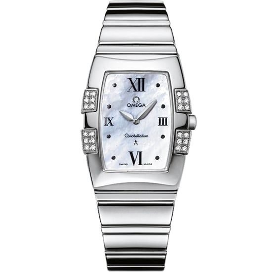 Omega 1586.70.00 : Constellation Quadrella Quartz 25 Stainless Steel / MOP