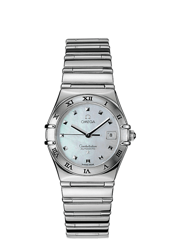 Omega 1591.71.00 : Constellation Automatic 27.5 My Choice Stainless Steel / Diamond / MOP Iris