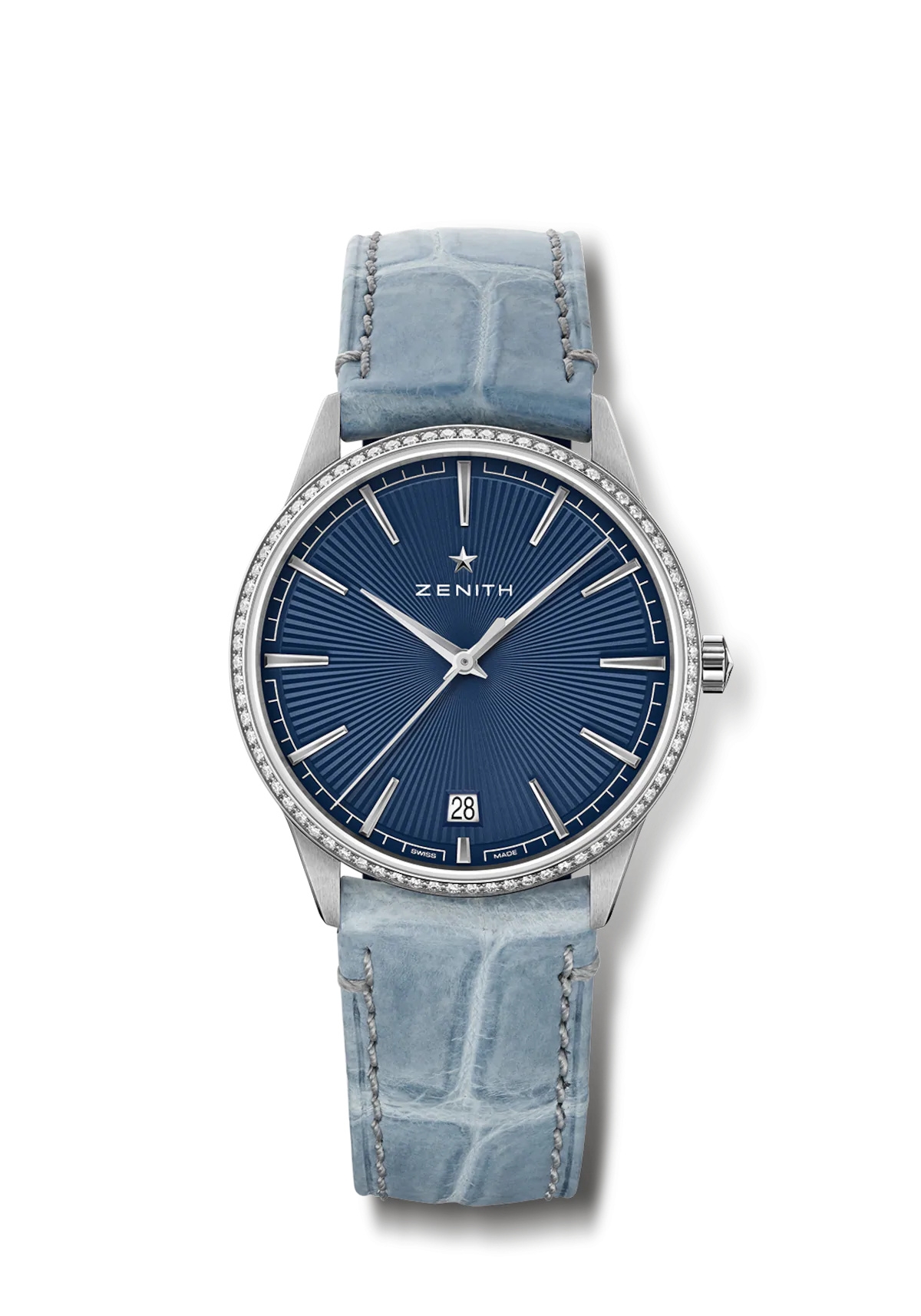 Zenith 16.3200.670/02.C832 : Elite Classic 36 Stainless Steel / Blue