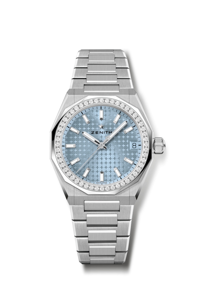 Zenith 16.9400.670/15.I001 : Defy Skyline 36 Stainless Steel - Diamond / Ice Blue / Boutique Edition