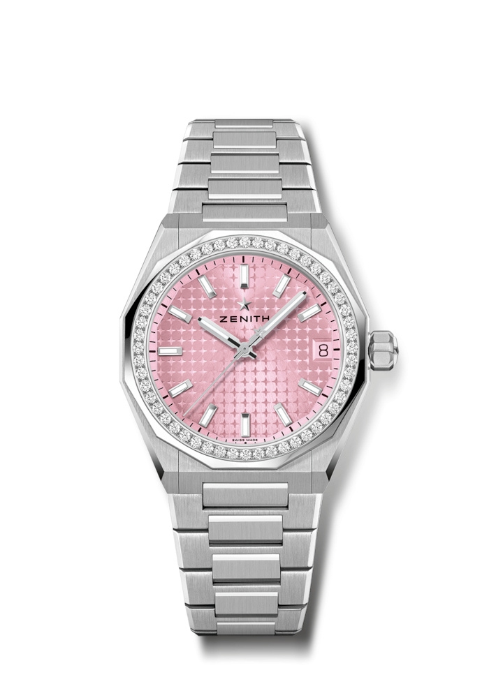 Zenith 16.9400.670/18.I001 : Defy Skyline 36 Stainless Steel - Diamond / Pink