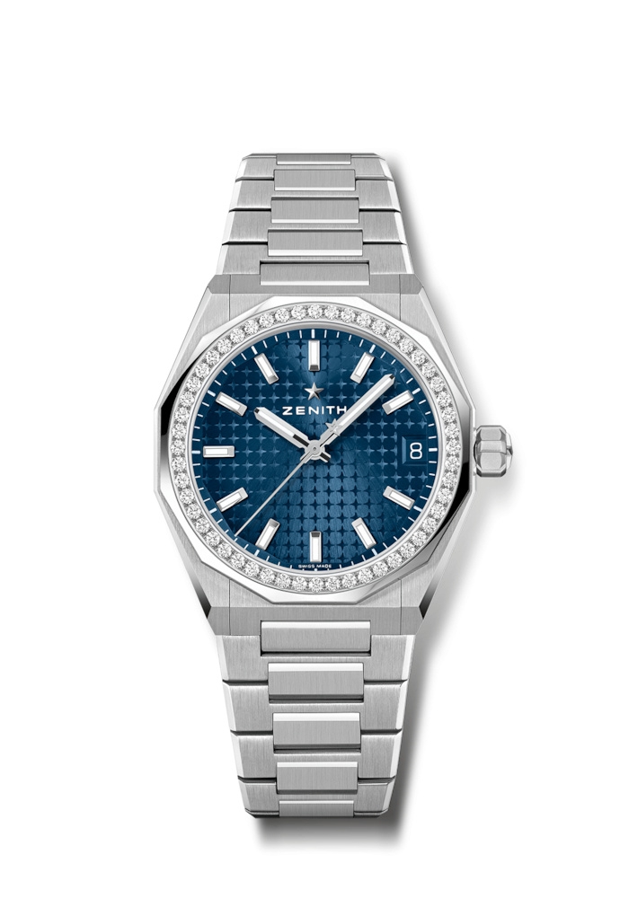 Zenith 16.9400.670/51.I001 : Defy Skyline 36 Stainless Steel - Diamond / Blue