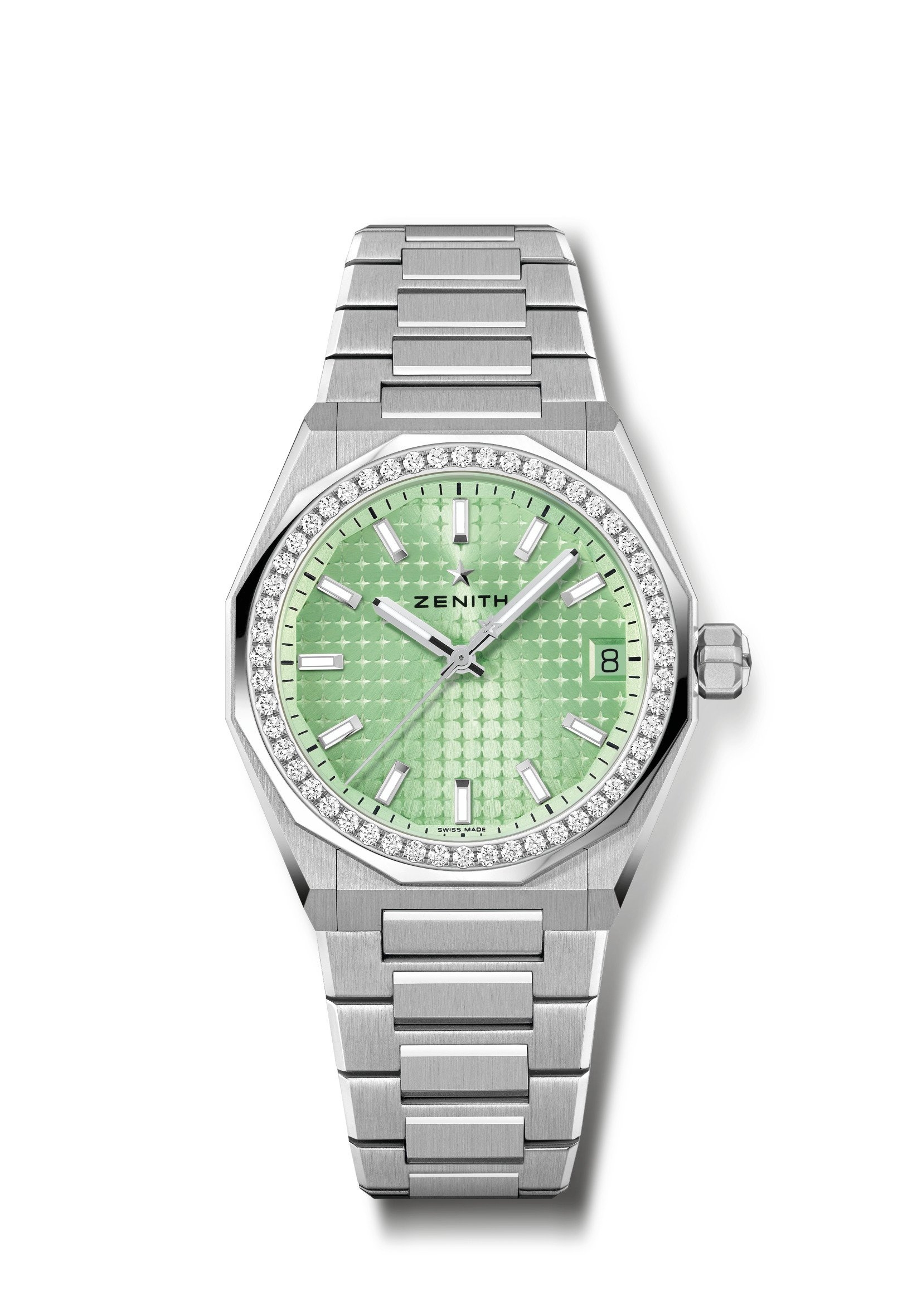 Zenith 16.9400.670/61.I001 : Defy Skyline 36 Stainless Steel - Diamond / Green