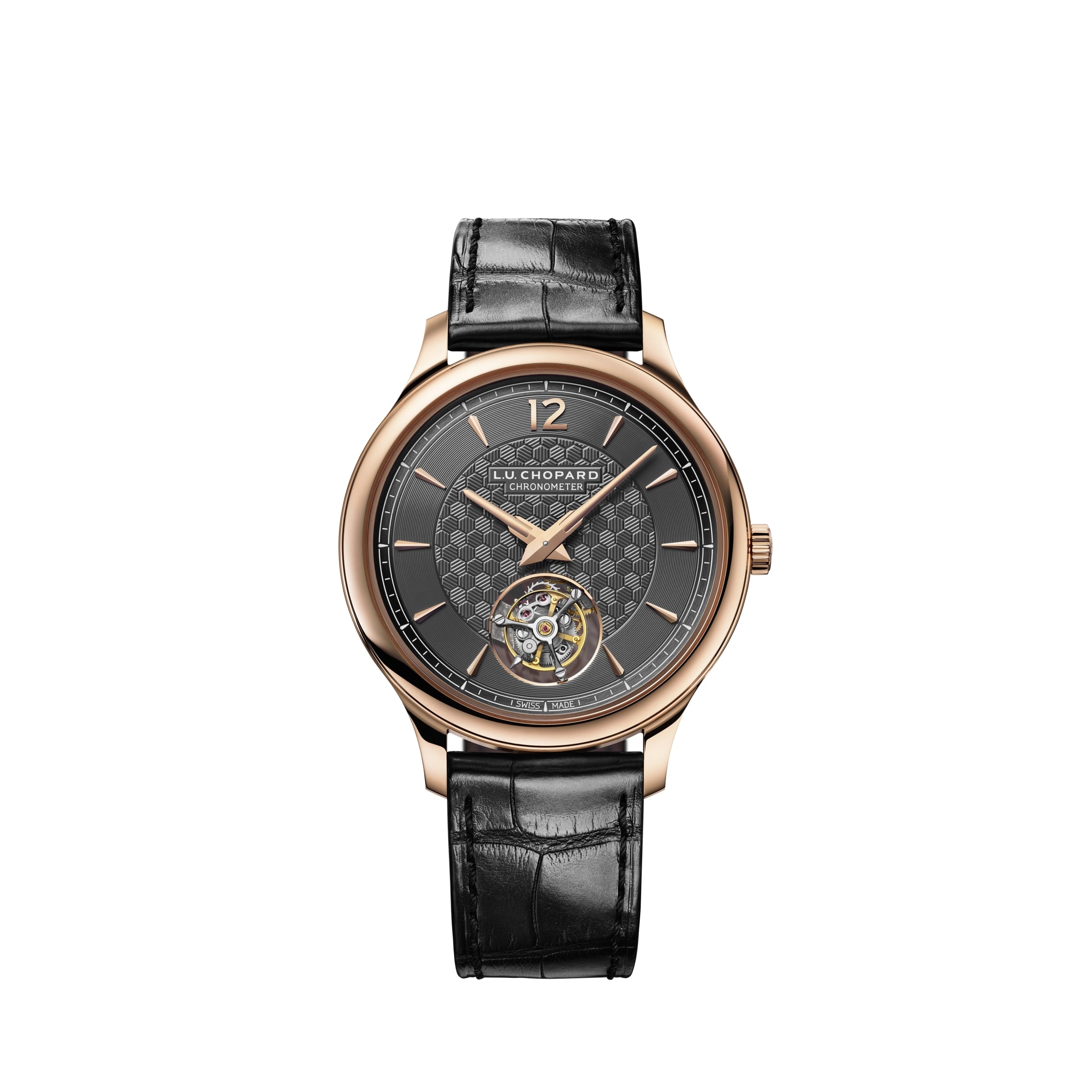 Chopard 161978-5001 : L.U.C Flying T Twin Rose Gold / Grey
