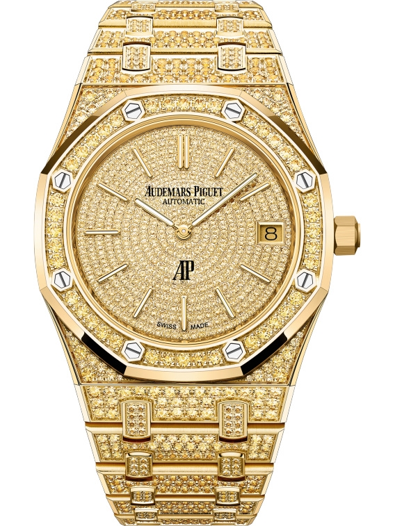 Audemars Piguet 16202BA.HH.1241BA.01 : Royal Oak Extra-Thin Yellow Gold - Sapphire / Sapphire