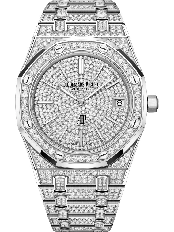 Audemars Piguet 16202BC.ZZ.1241BC.01 : Royal Oak Extra-Thin White Gold - Diamond / Diamond
