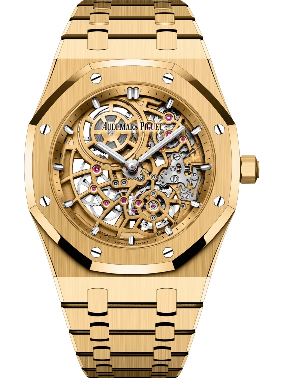 Audemars Piguet 16204BA.OO.1240BA.01 : Royal Oak Extra-Thin Openworked Yellow Gold