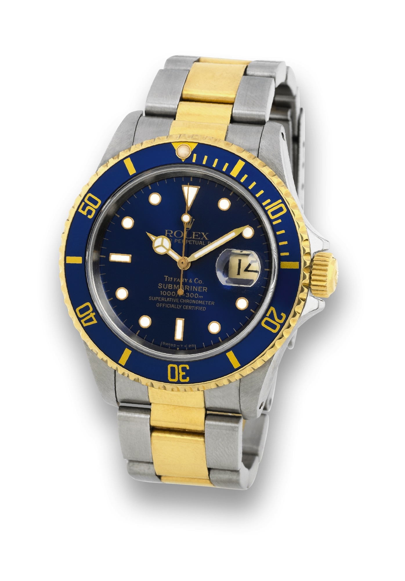 Rolex 16613 Blue Tiffany Tritium : Submariner Date 16613 Blue Tiffany Tritium