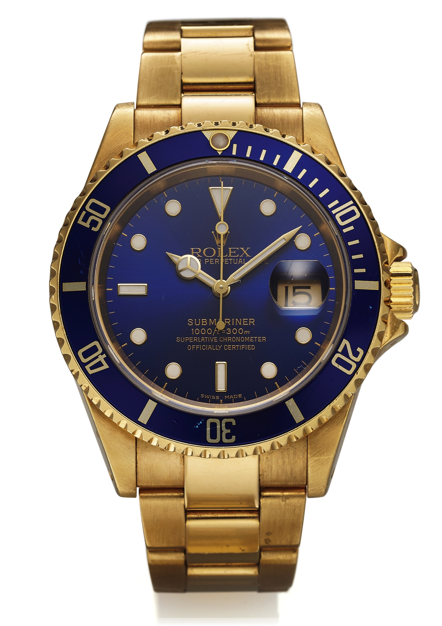 Rolex 16618 Blue Superluminova : Submariner 16618 Blue SuperLuminova