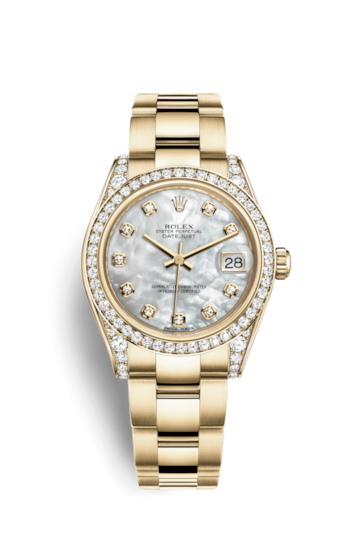 Rolex 178158-0033 : Datejust 31 Yellow Gold Diamond / Oyster / MOP