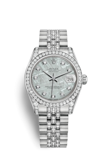 Rolex 178159-0011 : Datejust 31 White Gold Diamond / Jubilee Diamond / Meteorite