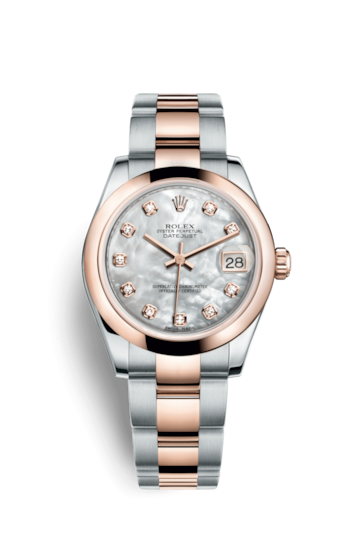 Rolex 178241-0060 : Datejust 31 Rolesor Everose Domed / Oyster / MOP
