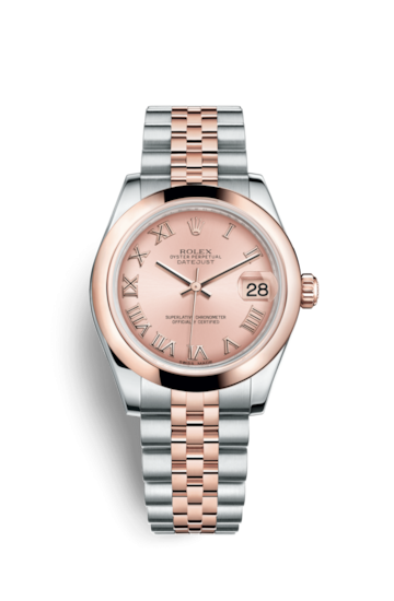 Rolex 178241-0064 : Datejust 31 Rolesor Everose Domed / Jubilee / Pink Roman