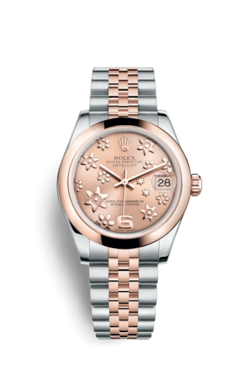 Rolex 178241-0069 : Datejust 31 Rolesor Everose Domed / Jubilee / Pink Floral