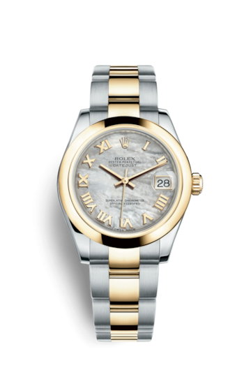 Rolex 178243-0005 : Datejust 31 Rolesor Yellow Domed / Oyster / MOP Roman