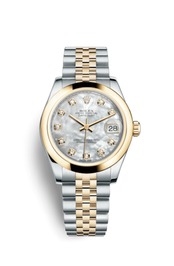 Rolex 178243-0049 : Datejust 31 Rolesor Yellow Domed / Jubilee / MOP