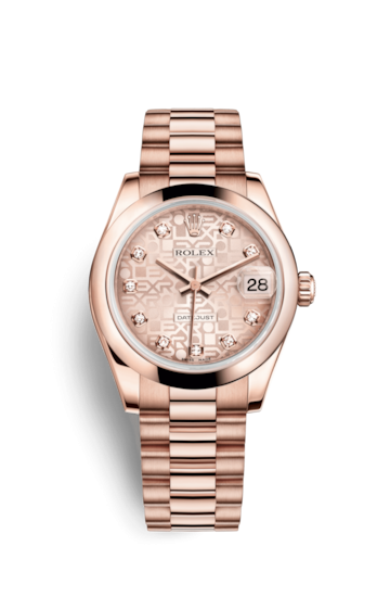 Rolex 178245f-0005 : Datejust 31 Everose Domed / President / Pink Computer
