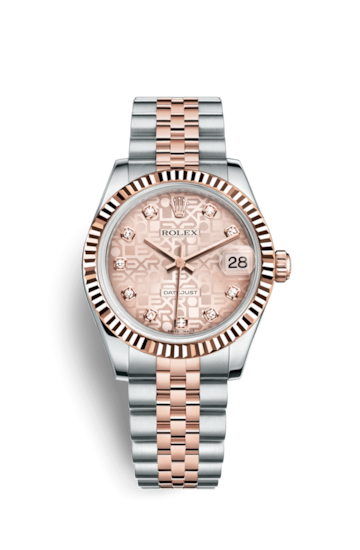Rolex 178271-0012 : Datejust 31 Rolesor Everose Fluted / Jubilee / Pink Computer