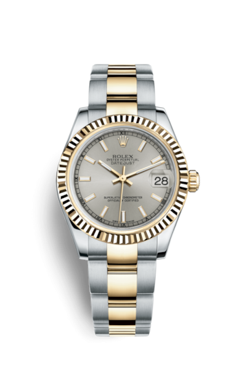Rolex 178273-0011 : Datejust 31 Rolesor Yellow Fluted / Oyster / Silver