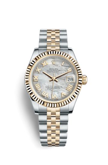 Rolex 178273-0016 : Datejust 31 Rolesor Yellow Fluted / Jubilee / MOP Roman