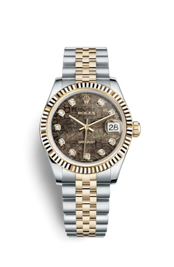 Rolex 178273-0057 : Datejust 31 Rolesor Yellow Fluted / Jubilee / Black MOP Computer