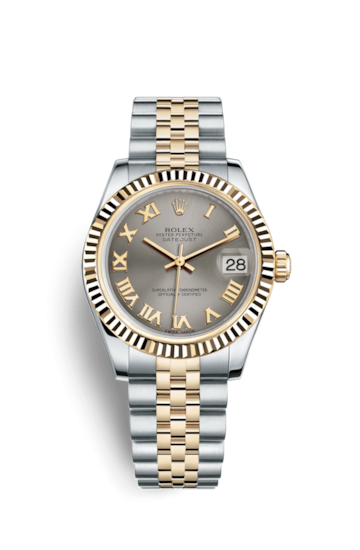 Rolex 178273-0089 : Datejust 31 Rolesor Yellow Fluted / Jubilee / Steel Roman