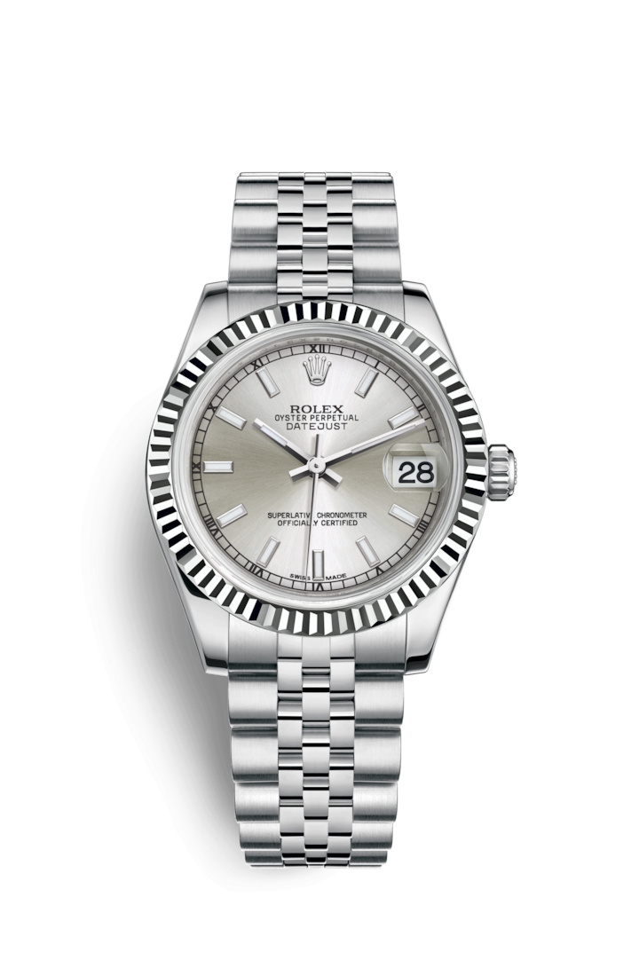 Rolex 178274-0009 : Datejust 31 Stainless Steel Fluted / Jubilee / Silver