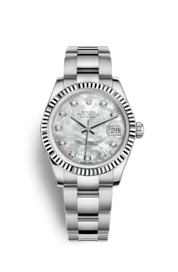 Rolex 178274-0056 : Datejust 31 Stainless Steel Fluted / Oyster / MOP
