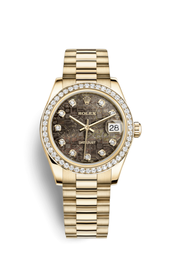 Rolex 178288-0016 : Datejust 31 Yellow Gold Diamond / President / Black MOP Computer
