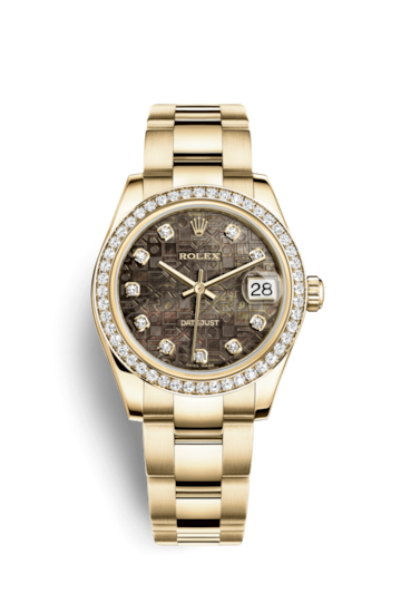 Rolex 178288-0066 : Datejust 31 Yellow Gold Diamond / Oyster / Black MOP Computer