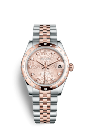 Rolex 178341-0047 : Datejust 31 Rolesor Everose Domed Diamond / Jubilee / Pink Computer