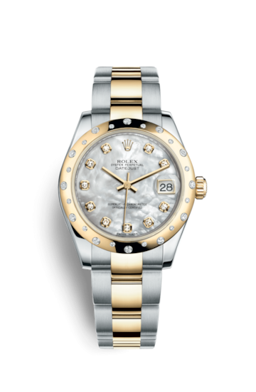 Rolex 178343-0006 : Datejust 31 Rolesor Yellow Domed Diamond / Oyster / MOP Diamond