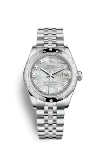 Rolex 178344-0007 : Datejust 31 Stainless Steel Domed Diamond / Jubilee / MOP - Roman