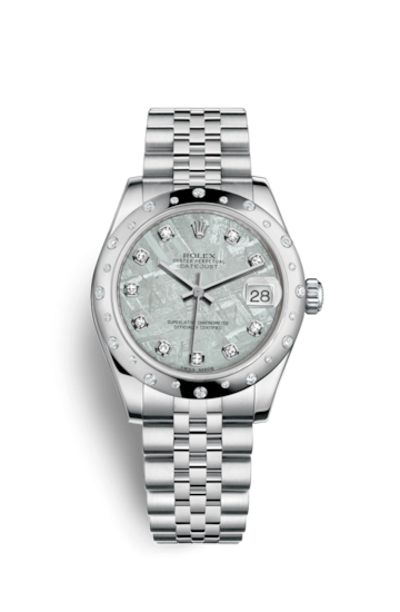 Rolex 178344-0020 : Datejust 31 Stainless Steel Domed Diamond / Jubilee / Meteorite