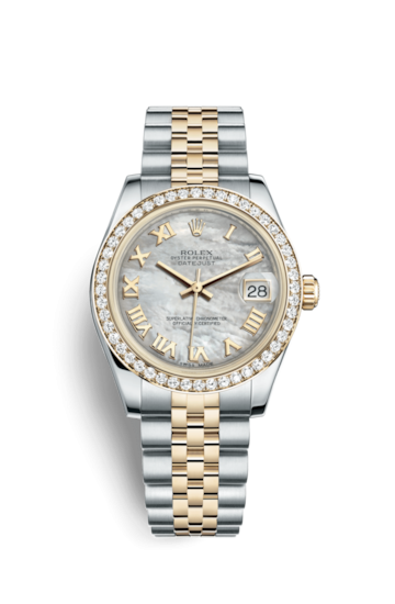 Rolex 178383-0003 : Datejust 31 Rolesor Yellow Diamond / Jubilee / MOP Roman