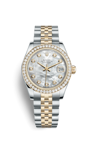 Rolex 178383-0008 : Datejust 31 Rolesor Yellow Diamond / Jubilee / MOP