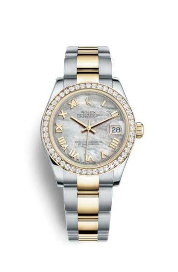 Rolex 178383-0015 : Datejust 31 Rolesor Yellow Diamond / Oyster / MOP Roman