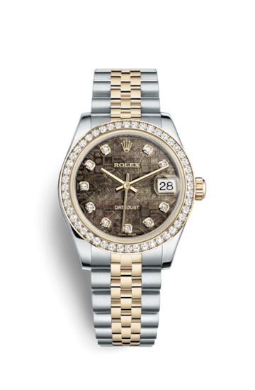 Rolex 178383-0030 : Datejust 31 Rolesor Yellow Diamond / Jubilee / Black MOP Computer