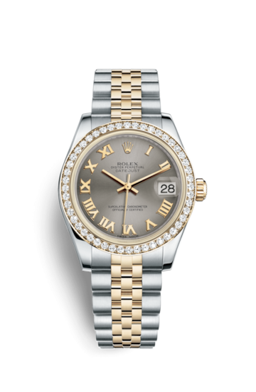 Rolex 178383-0040 : Datejust 31 Rolesor Yellow Diamond / Jubilee / Steel Roman