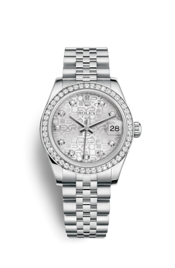 Rolex 178384-0001 : Datejust 31 Stainless Steel Diamond / Jubilee / Silver Computer