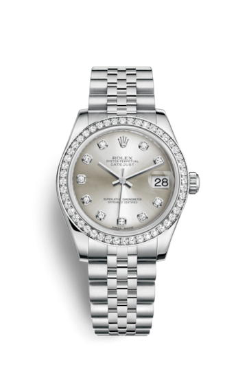 Rolex 178384-0003 : Datejust 31 Stainless Steel Diamond / Jubilee / Silver - Diamond