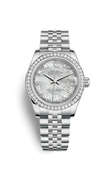 Rolex 178384-0012 : Datejust 31 Stainless Steel Diamond / Jubilee / MOP - Roman